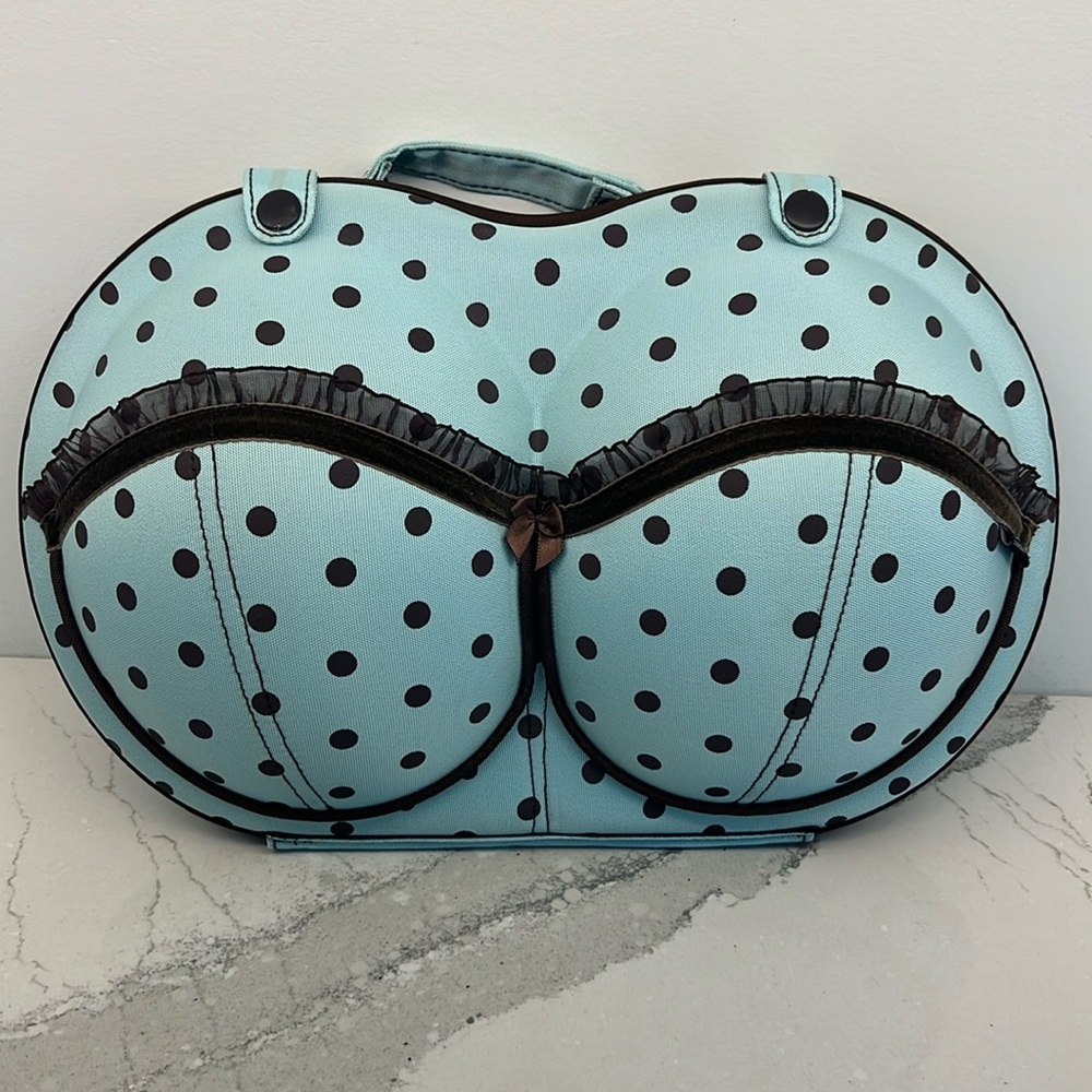 Padded bra travel case.